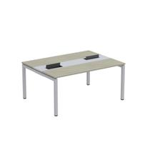 Estação de Trabalho Mesa Plataforma Escritório Dupla para 2 Pessoas com Caixa de Tomada PDC Estação de Trabalho Mesa Plataforma Escritório Dupla para 2 Pessoas com Caixa de Tomada PDC