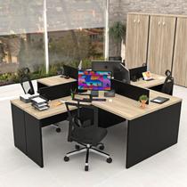 Estação de Trabalho Mesas em L 4 Lugares 120x60