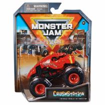 Estação de trituração oficial de caminhão fundido sob pressão Monster Jam 2024 em escala 1:64 Estação de trituração oficial de caminhão fundido sob pressão Monster Jam 2024 em escala 1:64