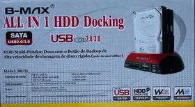 Estacao hd dock sata ide 2,5 3,5 bm-753 b-max