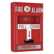 Estação manual de alarme de incêndio Napco Firewolf, profundidade de 11 cm