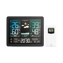 Estação Meteorológica Digital Interna E Externa Com Relógio, Medidor De Temperatura E Umidade, Estação Meteorológica Digital Interna E Externa Com Relógio, Medidor De Temperatura E Umidade,