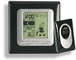 Estacao meteorologica sensor externo sem fio weather kitty preta incoterm.