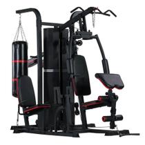 Estação Multifuncional de Musculação 4 Frentes Preto Bonafit