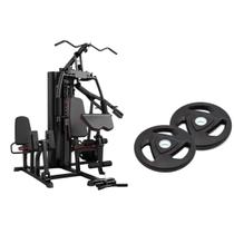 Estação musculação 75kg + anilha peso olimpica Estação musculação 75kg + anilha peso olimpica