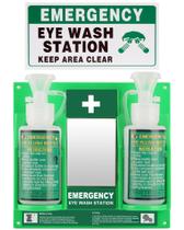 Estação portátil de lavagem de olhos Yzzwer, aprovada pela OSHA, de 500 ml sem solução