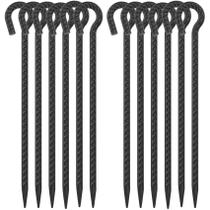 Estacas de acero con lazo EUOKOK de 40 cm y diámetro de 12 mm