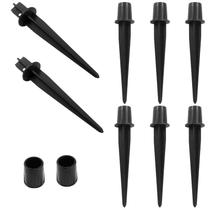 Estacas de jardim de plástico Biaungdo, pacote com 8, 13,5 cm, pretas Estacas de jardim de plástico Biaungdo, pacote com 8, 13,5 cm, pretas