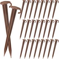 Estacas de jardim de plástico Vicenpal de 7 polegadas para jardim de tendas, 18 unidades Estacas de jardim de plástico Vicenpal de 7 polegadas para jardim de tendas, 18 unidades