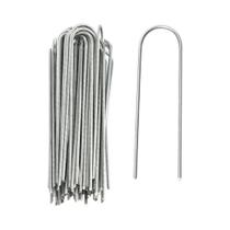 Estacas De Jardim Galvanizadas Reforçadas Tipo U Para Cerca, Tubos, Gramado E Paisagismo - NONE