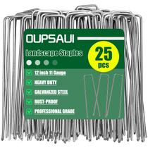 Estacas de jardim OUPSAUI Paisagem galvanizada de calibre 11 de 30 cm (25 unidades)