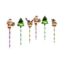 Estacas De Natal Solares À Prova De Água 6PCS Em Formato De Papai Noel E Boneco De Neve Com 8 Modos Estacas De Natal Solares À Prova De Água 6PCS Em Formato De Papai Noel E Boneco De Neve Com 8 Modos