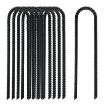 Estacas de Rebar TANGJEAMER 20 cm Paquete de 10 para Jardín Resistentes Estacas de Rebar TANGJEAMER 20 cm Paquete de 10 para Jardín Resistentes