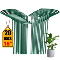Estacas de suporte para plantas AIRLAJYID, pacote com 20, meio redondo, 25x40cm Estacas de suporte para plantas AIRLAJYID, pacote com 20, meio redondo, 25x40cm