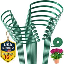 Estacas de suporte para plantas K-Brands, kit com 12 unidades, 25 x 40 cm, com amarração Estacas de suporte para plantas K-Brands, kit com 12 unidades, 25 x 40 cm, com amarração