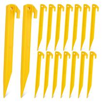 Estacas de tenda Buff, 80 peças de plástico, 23 cm, pinos de tenda pesados Estacas de tenda Buff, 80 peças de plástico, 23 cm, pinos de tenda pesados