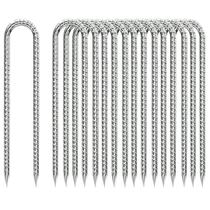 Estacas de tierra QNLONG de varilla de 30 cm galvanizadas antióxido 16 piezas Estacas de tierra QNLONG de varilla de 30 cm galvanizadas antióxido 16 piezas