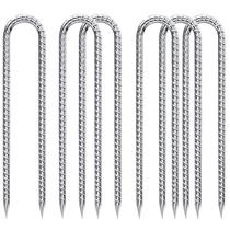 Estacas de Varilla QNLONG en U Galvanizadas de 30 cm Paquete de 6