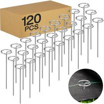 Estacas galvanizadas para paisagismo LLCJYYCY 15 cm, 120 unidades Estacas galvanizadas para paisagismo LLCJYYCY 15 cm, 120 unidades