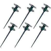 Estacas guia para mangueira de jardim Hourleey 25 cm, metal resistente à ferrugem, kit com 6 Estacas guia para mangueira de jardim Hourleey 25 cm, metal resistente à ferrugem, kit com 6