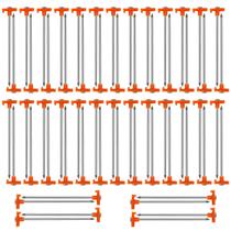 Estacas para barraca Jibrelxion, pacote com 40 unidades, 20 cm, alta resistência, laranja Estacas para barraca Jibrelxion, pacote com 40 unidades, 20 cm, alta resistência, laranja