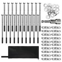 Estacas para barraca YIYAO, kit com 15 unidades, reforçadas, 20 cm, com bolsa de armazenamento