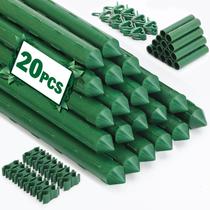 Estacas para Jardim Tegarbed Kit com 20 Unidades 41 cm Suporte Metálico para Plantas Estacas para Jardim Tegarbed Kit com 20 Unidades 41 cm Suporte Metálico para Plantas
