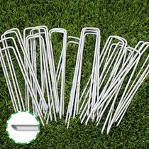 Estacas para jardín Goasis Lawn de 6 pulgadas galvanizadas (100 piezas)