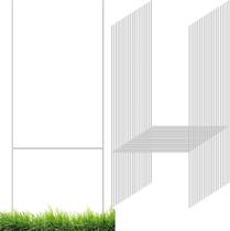 Estacas para placas de jardim Odowalker 38 x 25 cm, estrutura metálica em H, 50 peças Estacas para placas de jardim Odowalker 38 x 25 cm, estrutura metálica em H, 50 peças