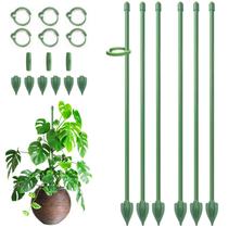 Estacas para plantas RIFNY 36 cm com suporte ajustável e clipes, 6 unidades Estacas para plantas RIFNY 36 cm com suporte ajustável e clipes, 6 unidades