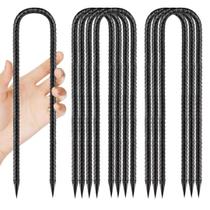 Estacas para suelo QNLONG, barras de refuerzo de 30 cm con gancho en U, juego de 8 piezas Estacas para suelo QNLONG, barras de refuerzo de 30 cm con gancho en U, juego de 8 piezas
