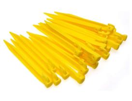 Estacas para Tienda Auto-plaza de 22,5 cm (9 pulgadas) de Plástico con Gancho x24