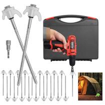 Estacas para Tienda MCCKLE de 20 cm Paquete de 12 Resistentes con Brillo en la Oscuridad Estacas para Tienda MCCKLE de 20 cm Paquete de 12 Resistentes con Brillo en la Oscuridad