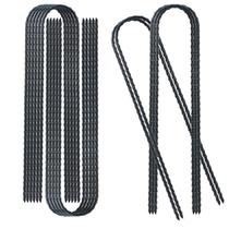 Estacas para trampolim 24 unidades 30 mm x 30 cm, resistentes, em U Estacas para trampolim 24 unidades 30 mm x 30 cm, resistentes, em U