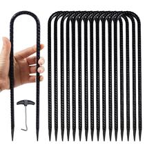Estacas para trampolim WONGPERG 30 cm, aço resistente, 12 peças Estacas para trampolim WONGPERG 30 cm, aço resistente, 12 peças
