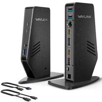 Estación de Acoplamiento Universal WAVLINK para Laptop Dual 4K/5K 13 en 1 Estación de Acoplamiento Universal WAVLINK para Laptop Dual 4K/5K 13 en 1