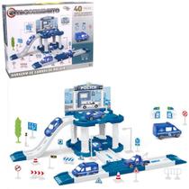 Estacionamento/Garagem De Policia Com Carro + Acessórios 40 Peças - Wellkids Estacionamento/Garagem De Policia Com Carro + Acessórios 40 Peças - Wellkids