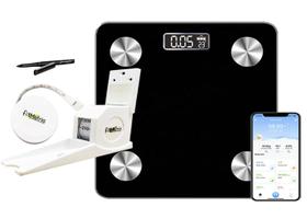 Estadiômetro Antropometro medidor de altura + balança para avaliação física nutrição FITMETRIA