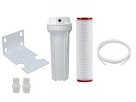 Estágio Extra Osmose 10" Filtro Plissado Absoluto 0,22 Micra