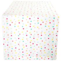 Estampa de festa Table Runner DII Polka Dot 14x72 polegadas Estampa de festa Table Runner DII Polka Dot 14x72 polegadas