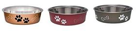 Estampa de pata média em aço inoxidável Pet Bowl Loving Pets