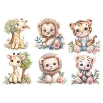 Estampa Fácil Fabricart - Bichinhos Safari Plush