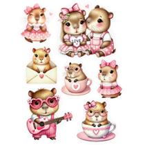 Estampa Fácil Fabricart - Capivaras Pop