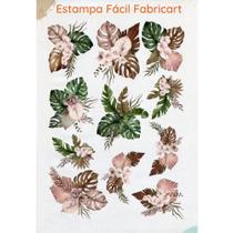 Estampa Fácil Fabricart - Flores Bohemian Estampa Fácil Fabricart - Flores Bohemian