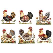 Estampa Fácil Fabricart - Galinhas Country Estampa Fácil Fabricart - Galinhas Country