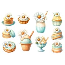 Estampa Fácil Fabricart - Sweeties Acqua Estampa Fácil Fabricart - Sweeties Acqua