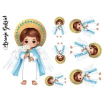 Estampa Fácil Santinhos Fabricart - Arcanjo Gabriel Estampa Fácil Santinhos Fabricart - Arcanjo Gabriel