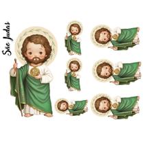 Estampa Fácil Santinhos Fabricart - São Judas Estampa Fácil Santinhos Fabricart - São Judas