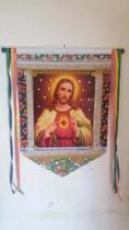 Estandarte Sagrado Coração de Jesus ou Maria