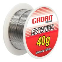 Estanho Em Fio Para Solda Com Fluxo Aditivado 40gr 1mm